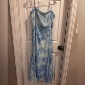 A&F Camille Strapless Godet Midi Dress